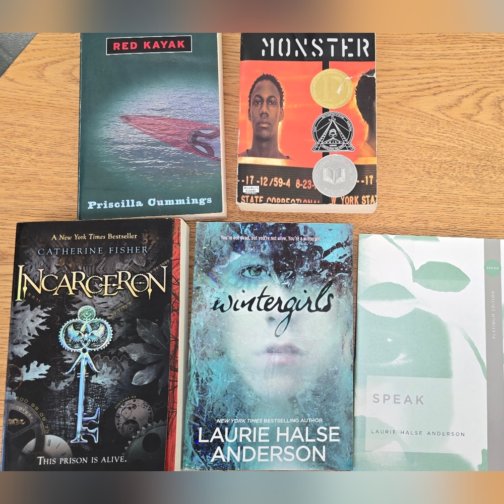 5 chapter books (approx.middle school level & up)